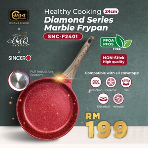 Sincero x Chef Q x InHome Dining Marble Pan 24cm Series