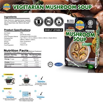 Master Pasto Vegetarian Mushroom Soup 200g (HALAL)